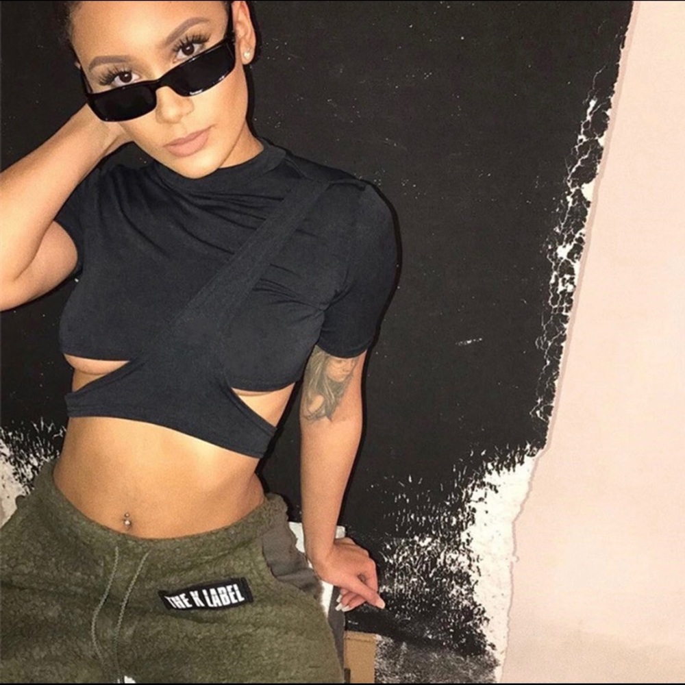 Irregular crop top